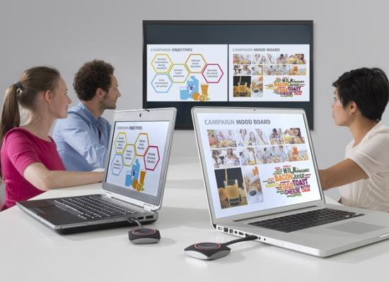 Barco clickshare in action