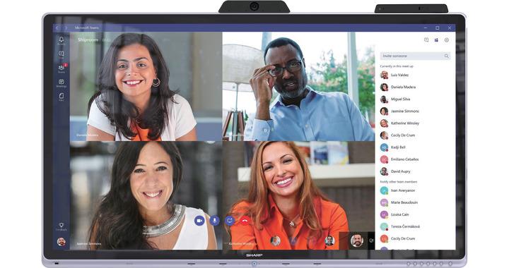 SHARP Windows Collaboration Display conferencing